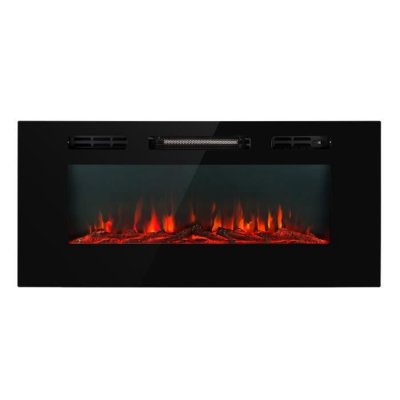 KLARSTEIN Galeras Foyer &eacute;lectrique mural et encastrable 1800 w led 3 couleurs minuterie