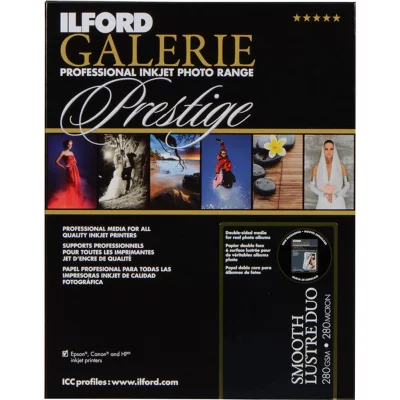 ILFORD Galerie Prestige semigloss Duo - Papier photo double face, 250 g