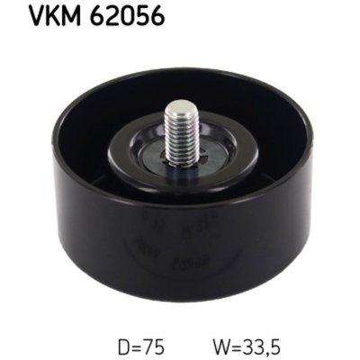 SKF Galet enrouleur de courroie d'accessoire  VKM 62056