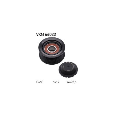 SKF Galet enrouleur de courroie d'accessoire  VKM 66022