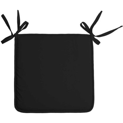 LOVELY CASA Galette de chaise unie aux multiples couleurs Noir 38 x 38 cm - Noir