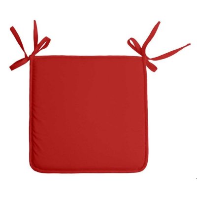 LOVELY CASA Galette de chaise unie aux multiples couleurs Rouge 38 x 38 cm - Rouge