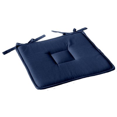 ENJOY HOME Galette plate &agrave; nouettes 40 x 40 cm lola 100% coton - bleu marine