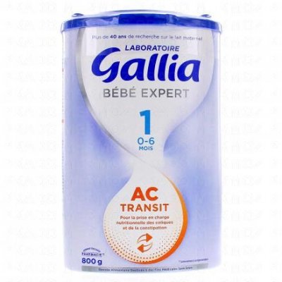 GALLIA  AC transit Lait 1er age 0-6 mois 800g