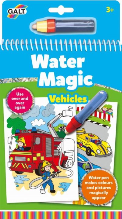 GALT  Carnets de dessins Stylo magique - Water Magic V&eacute;hicules