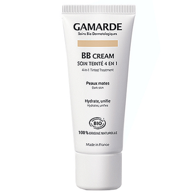 GAMARDE  BB Cream Soin Teint&eacute; 4 en 1 Bio 40 g - Peaux Mates