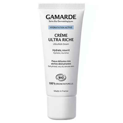 GAMARDE  Hydratation active cr&egrave;me ultra riche bio tube 40g