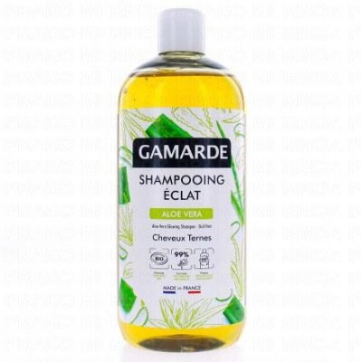 GAMARDE  Shampoing Brillance Aloe Vera Cheveux Ternes Bio 500ml