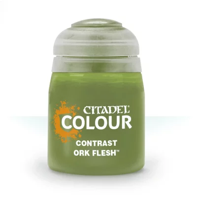 GAMES WORKSHOP  Citadel Pot de Peinture - Contrast Ork Flesh (18ml)