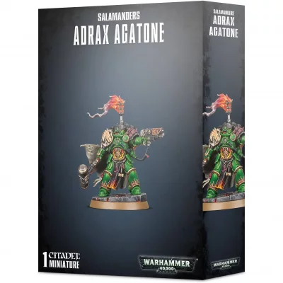 GAMES WORKSHOP  Warhammer 40k - Salamanders Adrax Agatone 48-92 Noir