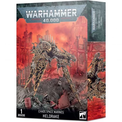 WARHAMMER Games Workshop  40k - Space Marine du Chaos Heldrake 99120102090 Noir