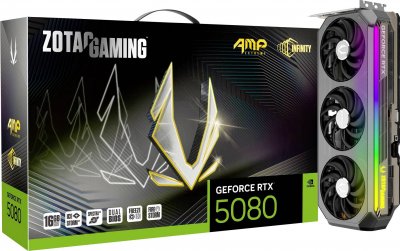 ZOTAC GAMING GeForce RTX 5080 AMP EXTREME INFINITY 16Go GDDR7 3xDP 1xHDMI