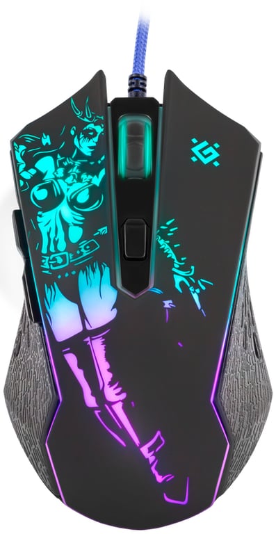 DEFENDER Gaming, optic, wired mouse  GM-880L WARFAME 12800dpi 8P RGB
