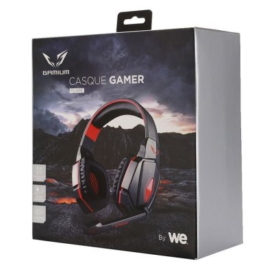 GAMIUM  Casque Gamer - Filiaire - Noir/Rouge