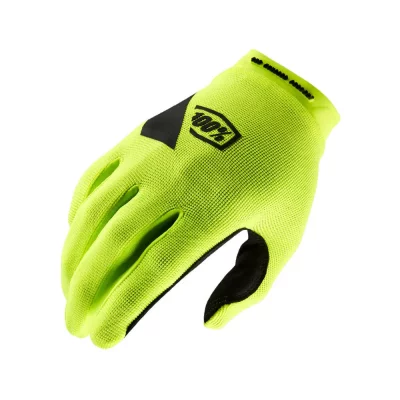 100PERCENT Gant cross 100% Ridecamp jaune fluo- M