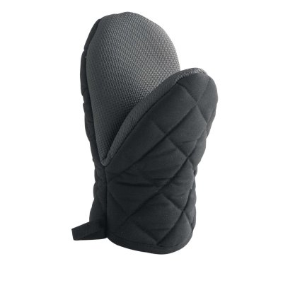 DOUCEUR D INTERIEUR Gant pince 20 x 14.5 cm polycoton+neoprene cuistot Noir