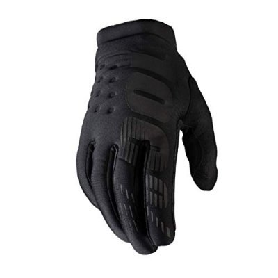 100% Gants cross enfant  Brisker noir/gris- Y-M