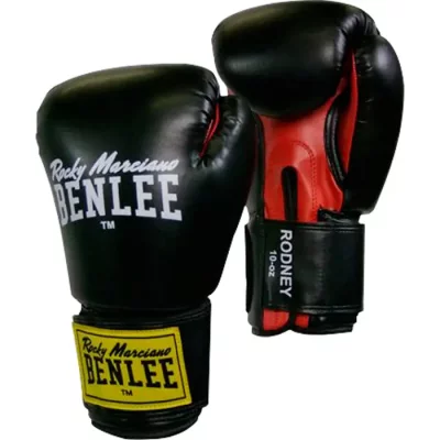 BENLEE Gants de Boxe noirs & rouges  Rodney 14oz