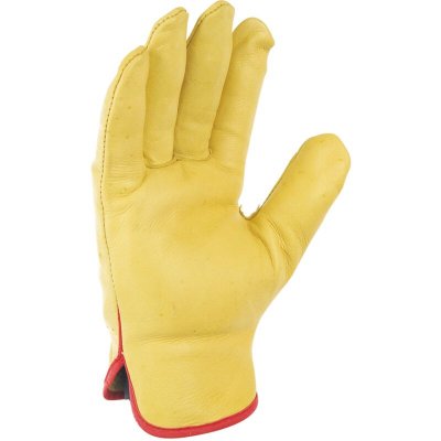 SINGER SAFETY Gants De Manutention Cuir Tout Fleur En Jaune Avec Elastique De Taille 11