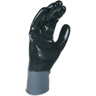SINGER SAFETY Gants De Manutention Noir En Nylon Tout Enduit Nitrile De Taille 9