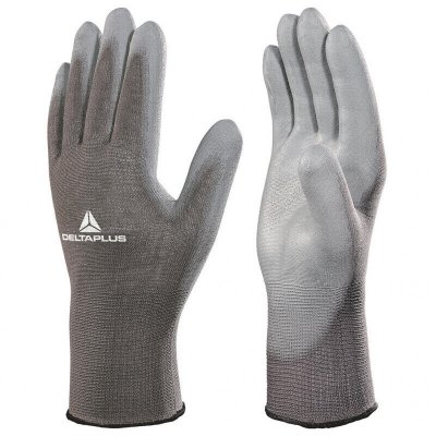 DELTA PLUS Gants De Manutention Tricot Polyester/ Paume Pu Dpve702pg