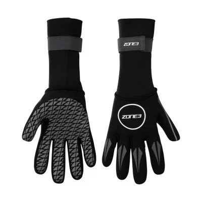 ZONE3 Gants de Natation  N&eacute;opr&egrave;ne Noir, Taille M
