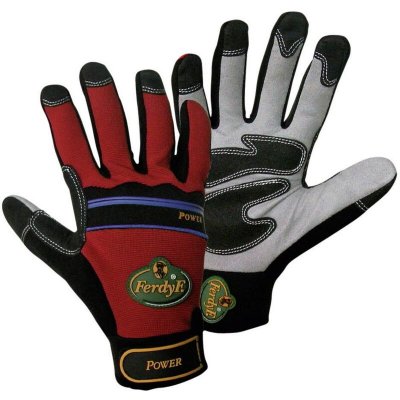 FERDYF. Gants de protection 1910-10 Cuir synth&eacute;tique CLARINO EN 388 RISQUES MECANIQUES 3142 Taille 10 (XL)
