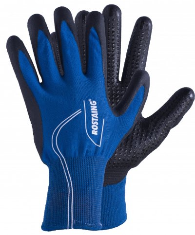 ROSTAING Gants de protection Canada pour jardinage mi-saison T9 Bleu roi -