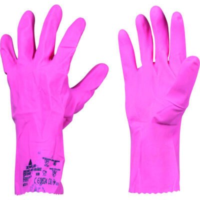 VENITEX Gants de protection en latex naturel rose - Taille 8/9 - Delta plus