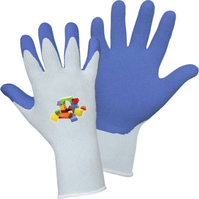 L+D GRIFFY Gants de protection enfants L+D 14911 Nylon avec rev&ecirc;tement latex Taille 4