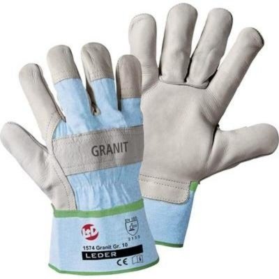 LDWORKY Gants de protection L+D 1574-10 Cuir vachette grain&eacute; EN 388 RISQUES MECANIQUES 2133 Taille 10 (XL)