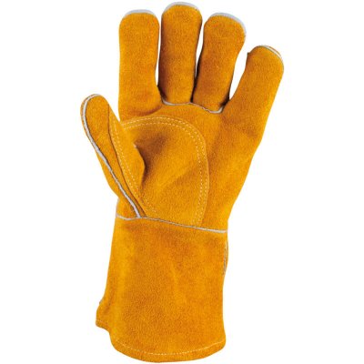 KS TOOLS Gants  - En cuir - Court - Pour soudeur - Taille M - 985.7034