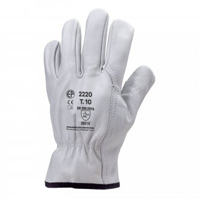 COVERGUARD Gants Manutention ma&icirc;trise tout fleur vachette standard Taille 10
