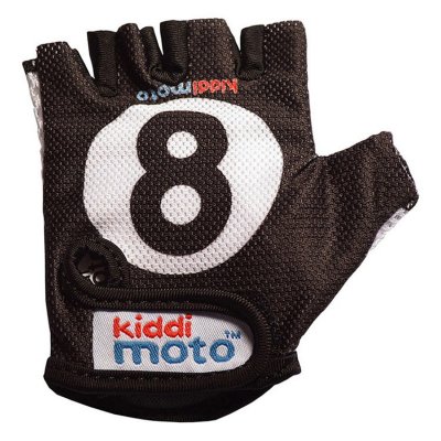 KIDDIMOTO Gants velo enfant  noir n&deg;8 taille 5 ans (paire sous carte)