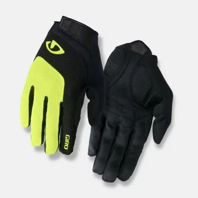GIRO Gants V&eacute;lo &Eacute;t&eacute; Bravo Gel XL Noir Jaune Fluo Ergonomiques