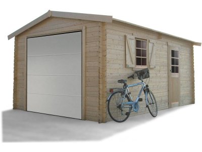 SOLID Garage Bois - 19.26 M&sup2; - 2.58 X 5.38 X 2.53 M - 40 Mm