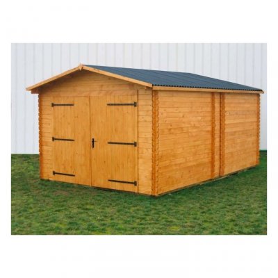 HABRITA Garage madriers massifs 28 mm / 17,19 m2 - 