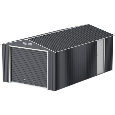DURAMAX Garage m&eacute;tal  19,95m&sup2; grande hauteur 2,60m