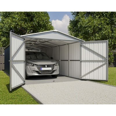 YARDMASTER Garage m&eacute;tal  pour 1 voiture, surface utile 20.31 m&sup2;