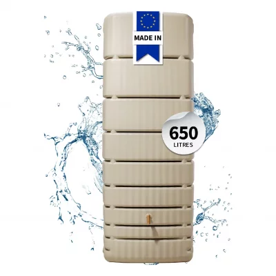GARANTIA  - 4rain Cuve murale slim 650 l sable avec robinet pe imitation laiton