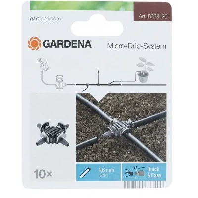GARDENA  3/334-20 D&eacute;rivation En Croix 08334-20