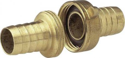 Gardena - 7151 raccord de tuyau en laiton en 3 parties, 1,3 cm
