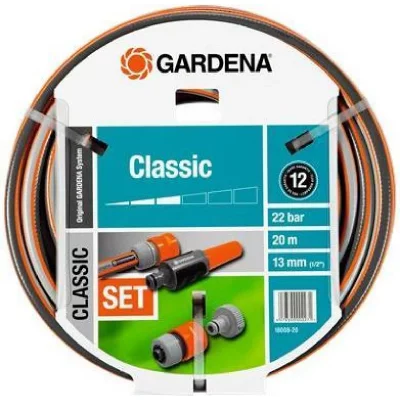 GARDENA  Classic Hose 13 Mm 20 M With Accessory Bleu,Gris