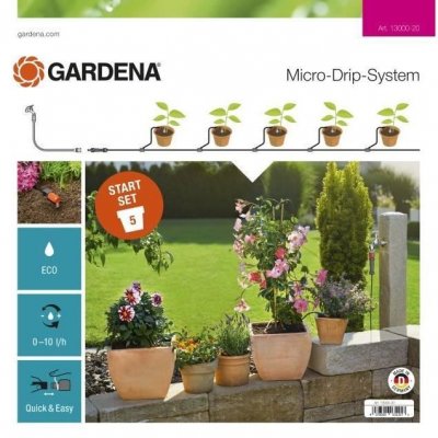 GARDENA  kit d'arrosage goutte-&agrave;- goutte pour plantes en pot s