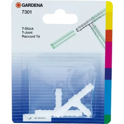  Gardena - Raccord en t de tuyau 07301-20 pvc 6 mm jeu de 2