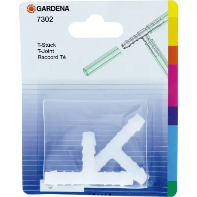 GARDENA  Raccord En T En Plastique 8 Mm 07302-20
