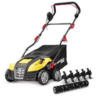 GARDEO  pro d&eacute;chaumeur &agrave; gazon/scarificateur 2 en 1 1800 w