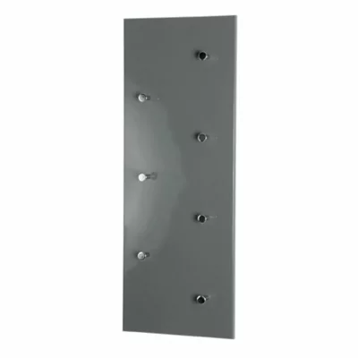 Garderobe murale Swithome Mary gris chrom&eacute;
