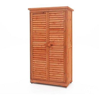Gardiun Armoire de Rangement Jardin Emmy 87 x 46,5 x 160 cm en Bois