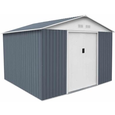 GARDIUN  Bristol Abri de jardin m&eacute;tallique Gris fonc&eacute; 7,74 m&sup2;